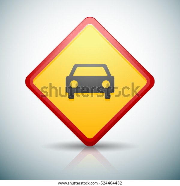 Car Warning Sign\
illustration