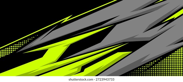 Vector del diseño de la etiqueta de la urdimbre del coche, fondo elegante de los deportes con las Formas agudas geométricas