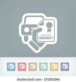 Car warranty icon