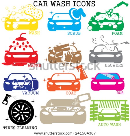 Car Wash Stock Vector (Royalty Free) 241504387 - Shutterstock