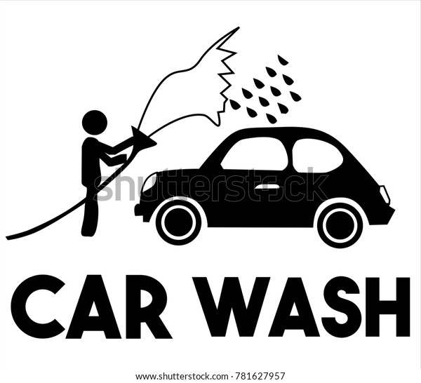 Car Wash Art Clip Logo Stock Vector (Royalty Free) 781627957