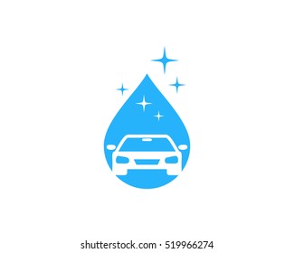 Car Wash Auto Cleaning Logo Design Template