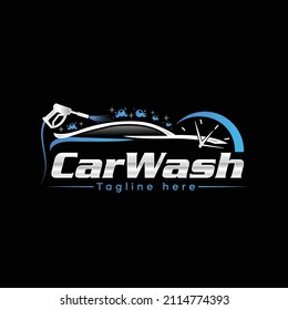 Car Wash And Auto Detailing Logo Design Template.