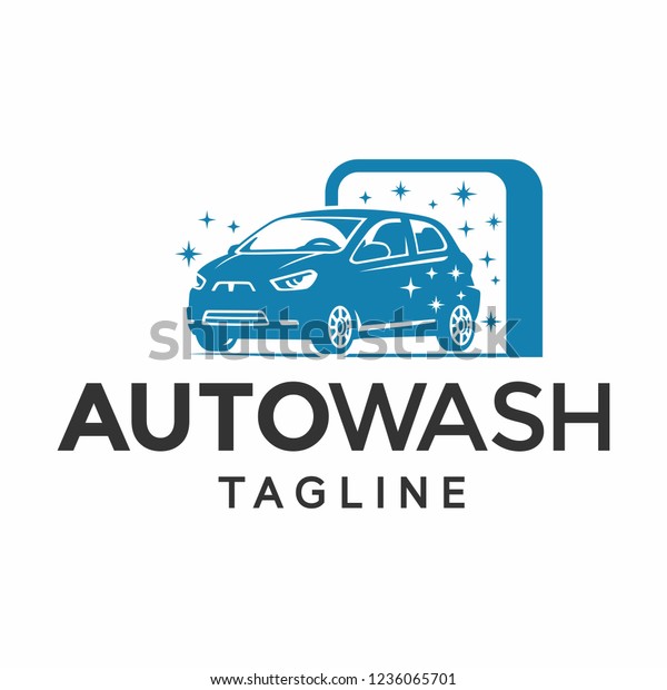 Car Wash,\
Automatic Wash Station Logo\
Vector