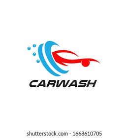Car wash business company logo design vector illustration template