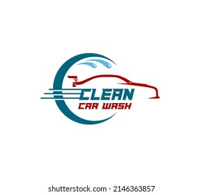 Car wash center logo template
