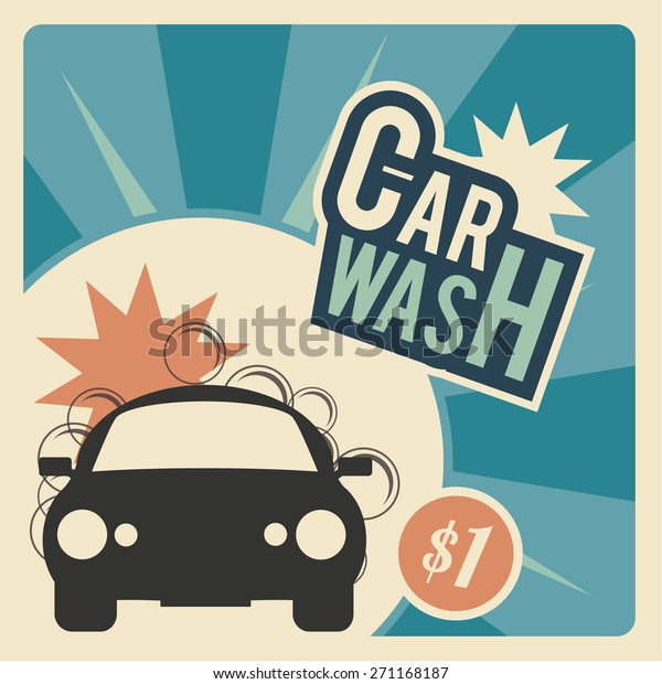 Car Wash, classic car,\
bubbles and tex