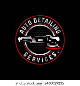Car wash and Detailing vector logo template illustration