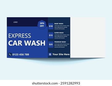 Car Wash Facebook Cover and Banner Template | Customizable Social Media Design.Perfect for showcasing services, promotions, and branding. Easy to edit for social media success.