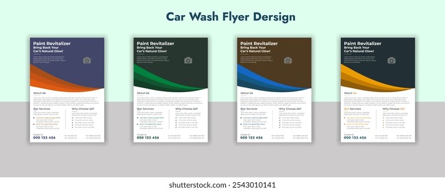 Car Wash Flyer, Car Cleaning Service Flyer, a4 car wash service flyer, automobile wash service leaflet design, Car Wash Flyer Poster Layout bundle editable