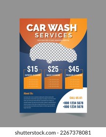 Car Wash Flyer Design Template, Car Cleaning Service flyer, Washing flyer, automobile wash leaflet, flyer layout design.