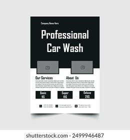 Car Wash Flyer Design Template