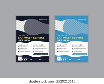 Car Wash Flyer Design Template Layout, Car Cleaning Service flyer, Banner, Washing flyer,  Automobile Rollup Stand design, automobile wash service leaflet design, Car Wash Business Promotion Poster