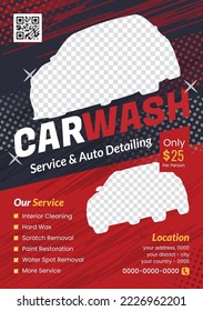 Car Wash flyer template Design