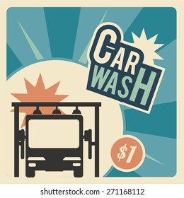 Car Wash, front of a truck   within the system