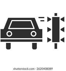 Car Wash glyph solid Icon, Car Washing