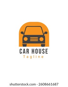 Car wash house logo, Auto clean logo vector, Car cleaning logo
