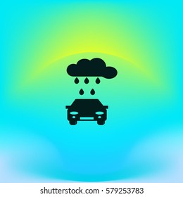 car wash, icon