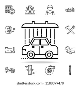 car wash icon. Cars service and repair parts icons universal set for web and mobile on colored background