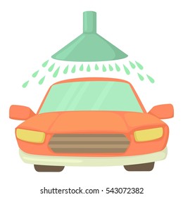 Car wash icon. Cartoon illustration of car wash vector icon for web
