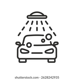 Car wash icon. Car cleaning vector illustration.