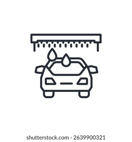 car wash icon collection .design style with background