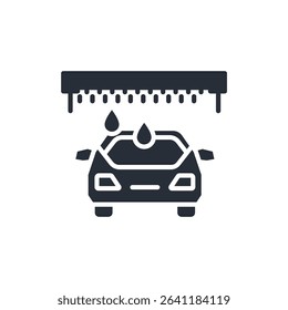 car wash icon collection .design style with background