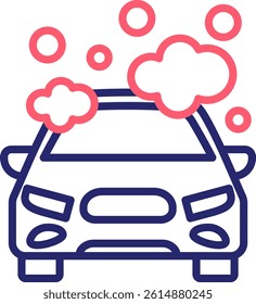 Car Wash Icon Color Vector Illustration