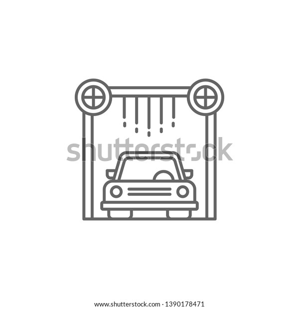 Car\
wash icon. Element of auto service icon. Thin line icon for website\
design and development, app development. Premium\
icon