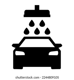 Car wash icon flat design black