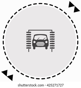Car wash. icon Flat Design. Isolated Illustration.