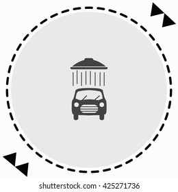 Car wash. icon Flat Design. Isolated Illustration.