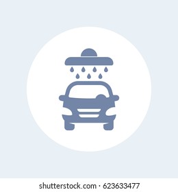 car wash icon isolated on white