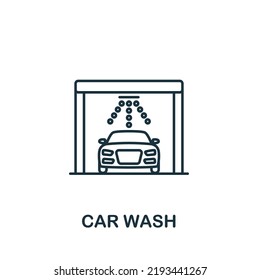 Car Wash icon. Line simple icon for templates, web design and infographics
