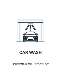 Car Wash icon. Line simple line Car Service icon for templates, web design and infographics