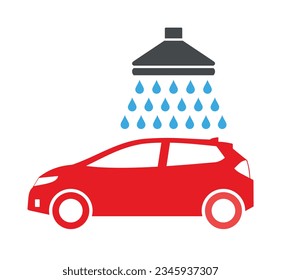 car wash icon on white background