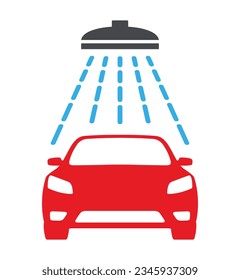 car wash icon on white background