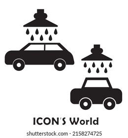 Car wash icon set. Vector illustration eps10.