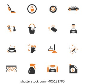 Car wash  icon set for web sites and user interface