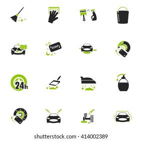 Car wash  icon set for web sites and user interface