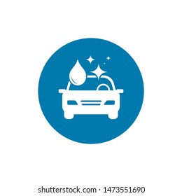 Car wash icon. Stock vector illustration flat design style. EPS10. On white background.