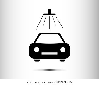 Car wash icon. Vector auto service symbol.