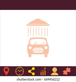 Car wash.  icon. Vector design. 