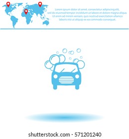 Car wash  icon. Vector design.