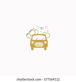 Car wash  icon Vector design. Colored illustration.