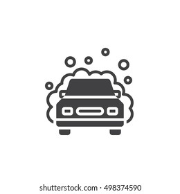 Car wash icon vector, filled flat sign, solid pictogram isolated on white, logo illustration