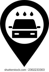 Auto-Waschsymbol Vektorglyp Stil, Symbol-Präsentation oder Logo-Illustration für Website.
perfekte Verwendung für Web, Muster, Design usw.