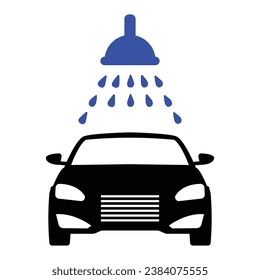 Car Wash Icon, Vector Graphics