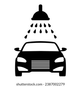Icono de lavado de coches, gráficos vectores