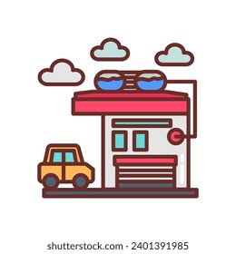 Car Wash icon in vector. Illustration
